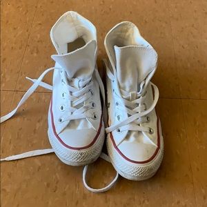 white high top converse